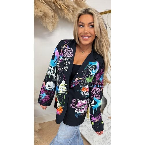 MICK GRAFFI BLAZER BLACK MICK GRAFFI BLAZER BLACK