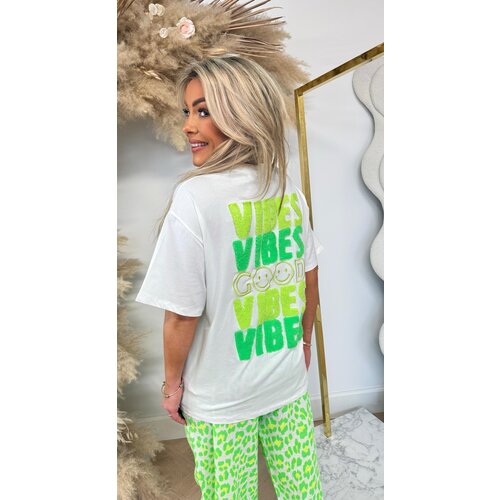 GOOD VIBES T-SHIRT 7231 GREEN GOOD VIBES T-SHIRT 7231 GREEN