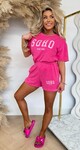SOHO BADSTOF SET 95054+90298 FUCHSIA