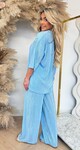 FELINE SHINY PLISSE SET ICEBLUE