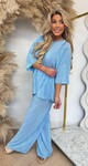 FELINE SHINY PLISSE SET ICEBLUE