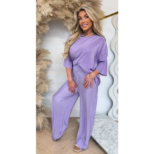 FELINE SHINY PLISSE SET LILA FELINE SHINY PLISSE SET LILA