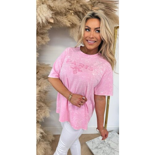 PARIS WASHING TEE 323 PINK PARIS WASHING TEE 323 PINK