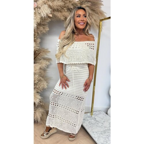 OFF SHOULDER LACE DRESS LIGHT BEIGE OFF SHOULDER LACE DRESS LIGHT BEIGE