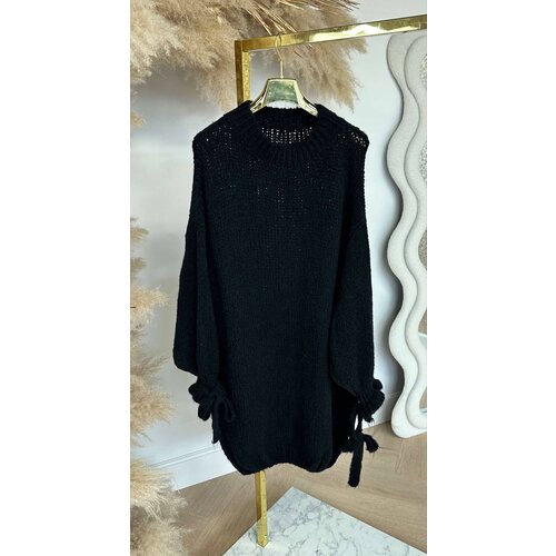 RUFFLY BOW DRESS BLACK RUFFLY BOW DRESS BLACK