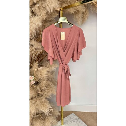RUFFLY LUS STRIK DRESS OLD PINK RUFFLY LUS STRIK DRESS OLD PINK