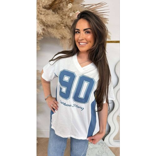 90 DENIM TEKST TEE 7335 OFF WHITE 90 DENIM TEKST TEE 7335 OFF WHITE