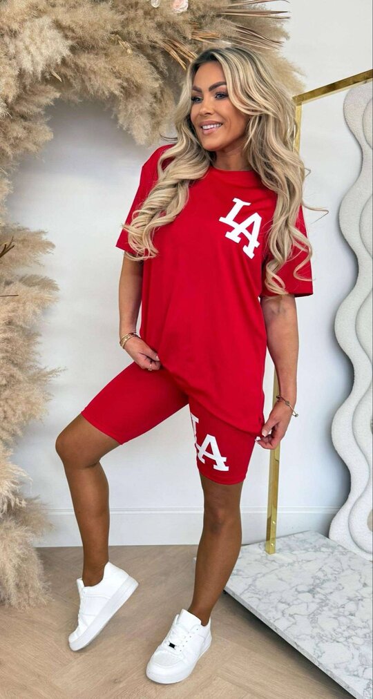 LA BIKER SET 592 RED