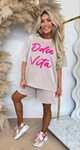 DOLCE VITA SET BEIGE/PINK