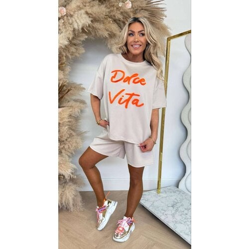 DOLCE VITA SET BEIGE/ORANGE DOLCE VITA SET BEIGE/ORANGE