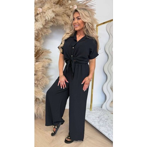 SUMMER VIBE SET BLOUSE+PANTS BLACK SUMMER VIBE SET BLOUSE+PANTS BLACK