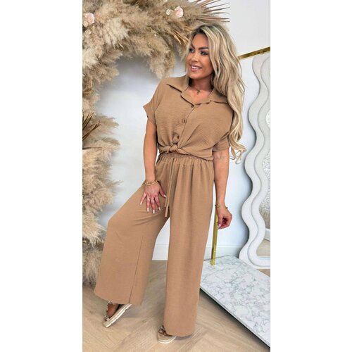 SUMMER VIBE SET BLOUSE+PANTS CAMEL SUMMER VIBE SET BLOUSE+PANTS CAMEL