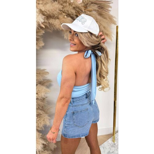 HALTER BASIC TOP ICEBLUE HALTER BASIC TOP ICEBLUE