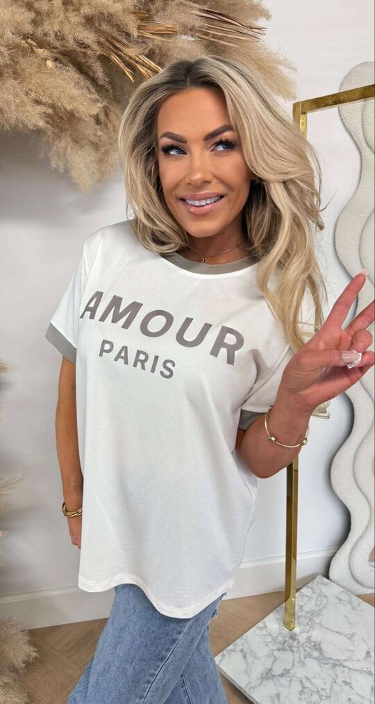 AMOUR PARIS SHIRT CREME