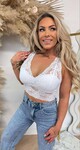 LACE LIV CUP TOP WHITE
