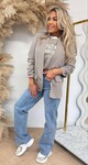 MUSTHAVE CROPPED MOUW BLAZER TAUPE