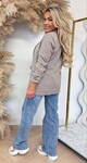 MUSTHAVE CROPPED MOUW BLAZER TAUPE