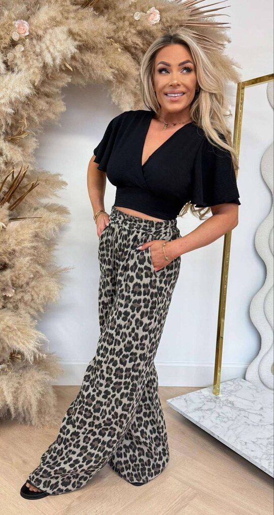 OPENBACK CROPPED TOP BLACK