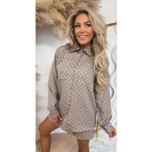 INSPIRED G BLOUSE LIGHTBEIGE INSPIRED G BLOUSE LIGHTBEIGE
