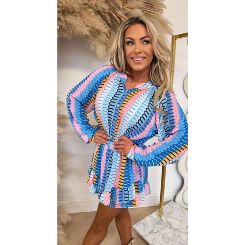 BESTSELLER PRINT SET SHORT+BLOUSE BLUE BESTSELLER PRINT SET SHORT+BLOUSE BLUE
