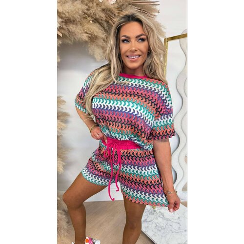 MISSIE SHINE SET TOP + SHORT FUCHSIA MISSIE SHINE SET TOP + SHORT FUCHSIA
