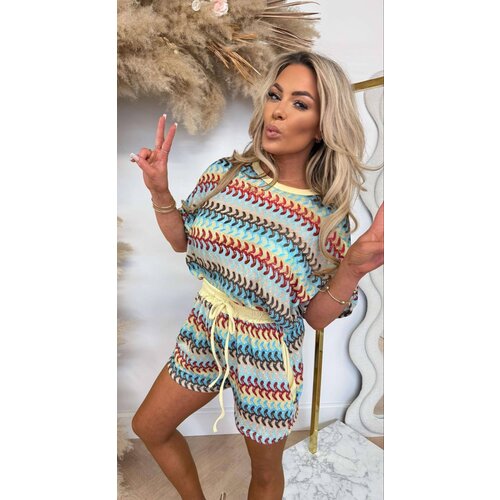 MISSIE SHINE SET TOP + SHORT YELLOW MISSIE SHINE SET TOP + SHORT YELLOW