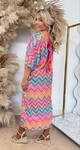 STRIK OVERSIZED SHINE DRESS FUCHSIA