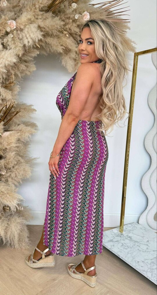 MISSONI HALTER DRESS PURPLE