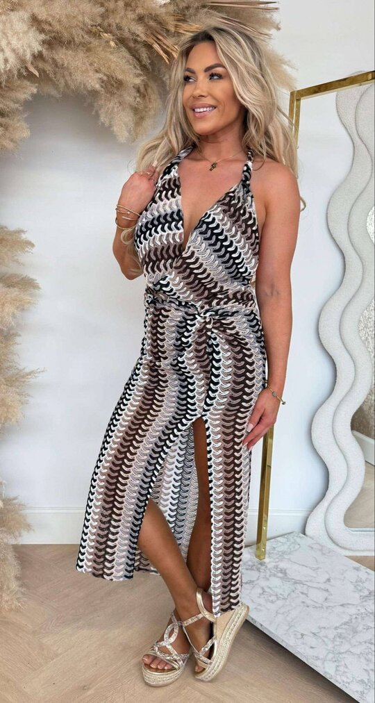 MISSONI HALTER DRESS BLACK
