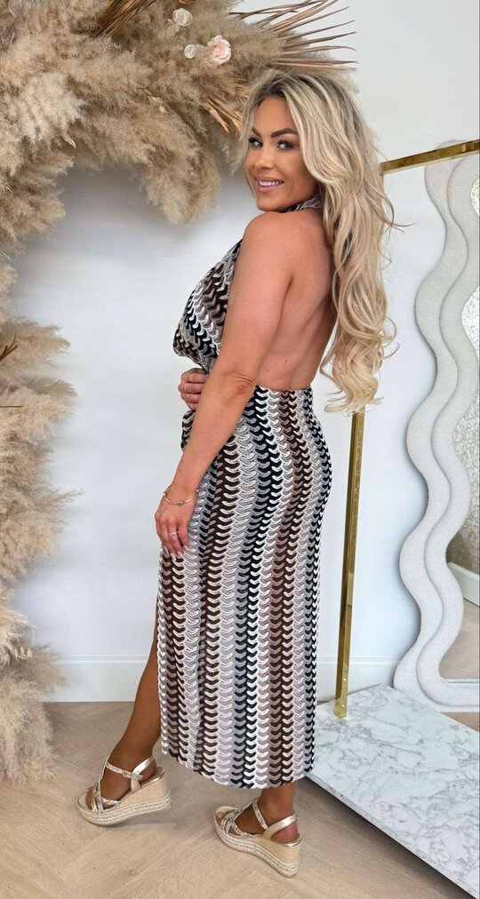 MISSONI HALTER DRESS BLACK