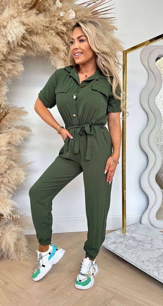 BUTTON JUMPER ARMYGREEN