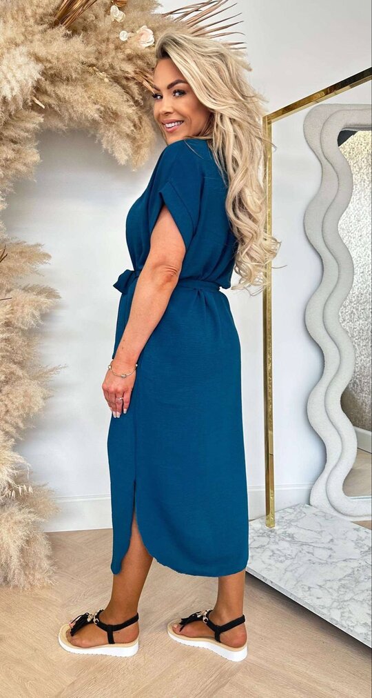 LEONIE V LUS DRESS DARKBLUE