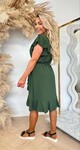SUMMER RUFFLY DRESS ARMYGREEN