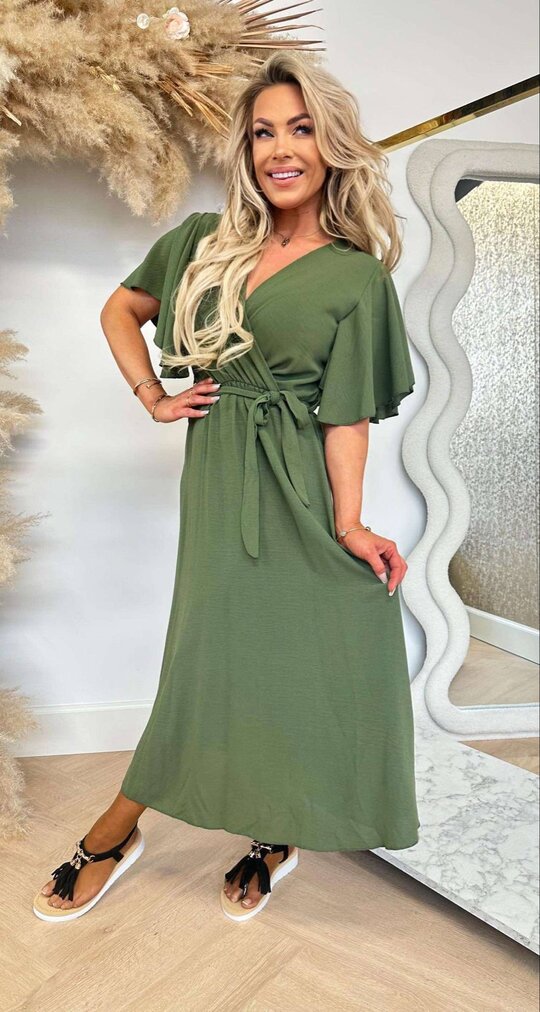 LANA DRESS ARMYGREEN