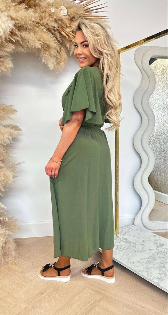 LANA DRESS ARMYGREEN