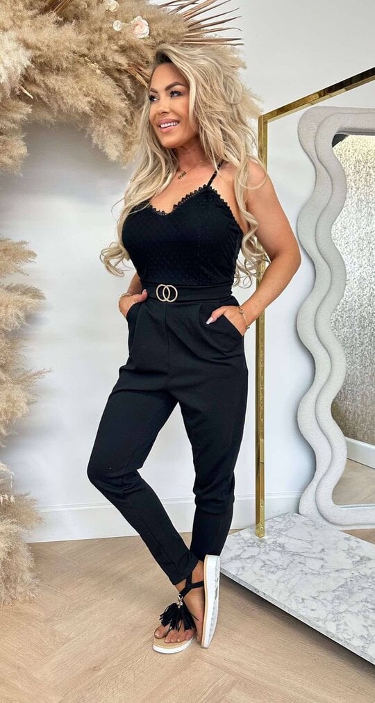 CIRCLE JUMPSUIT BLACK
