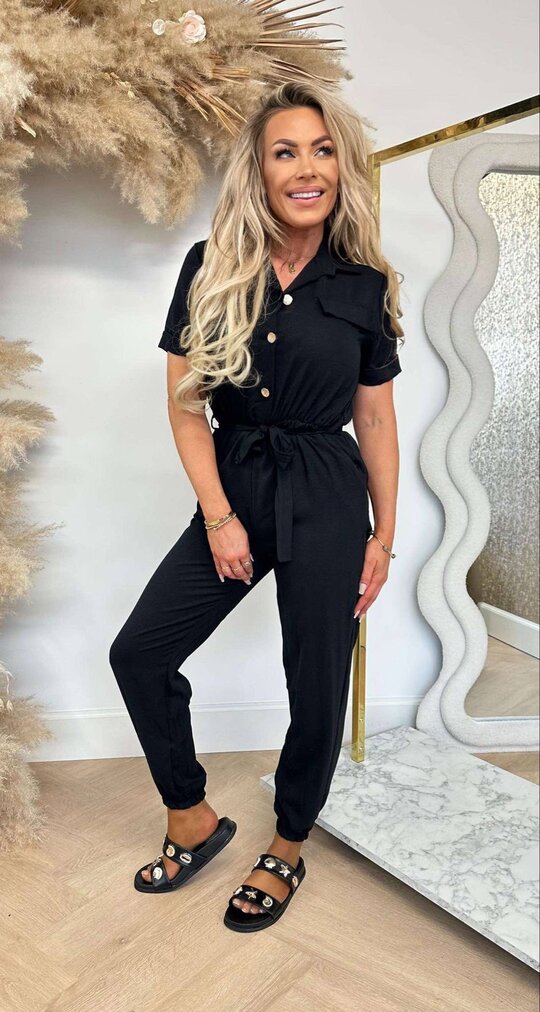 BUTTON JUMPER BLACK