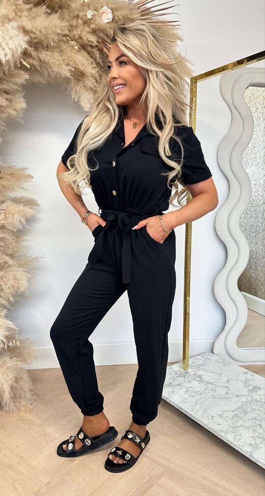 BUTTON JUMPER BLACK