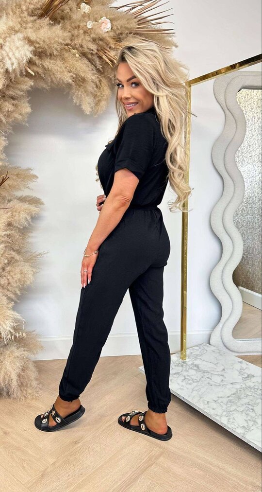 BUTTON JUMPER BLACK