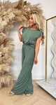 RUFFLE 2 PIECE SET GREEN