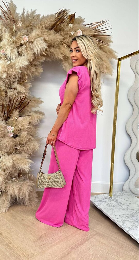 RUFFLE 2 PIECE SET PINK