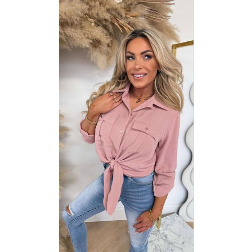LARIS KNOOP BLOUSE PINK LARIS KNOOP BLOUSE PINK