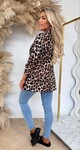 BESTSELLER LEOPARD BLAZER BEIGE/BLACK