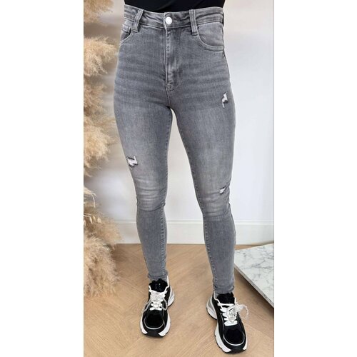 DAMAGDE STRETCH SKINNY 397-34 GREY DAMAGDE STRETCH SKINNY 397-34 GREY