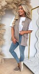 GUC INSPIRED GILET BEIGE