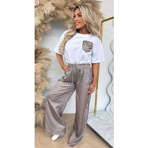 INSPIRED SET T-SHIRT + PANTS WHITE INSPIRED SET T-SHIRT + PANTS WHITE