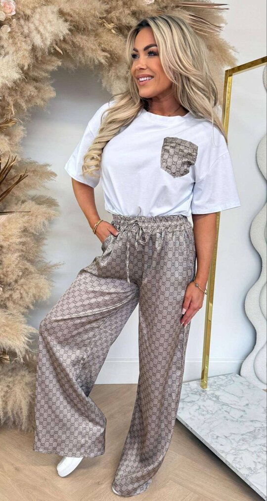 INSPIRED SET T-SHIRT + PANTS WHITE