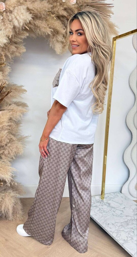 INSPIRED SET T-SHIRT + PANTS WHITE