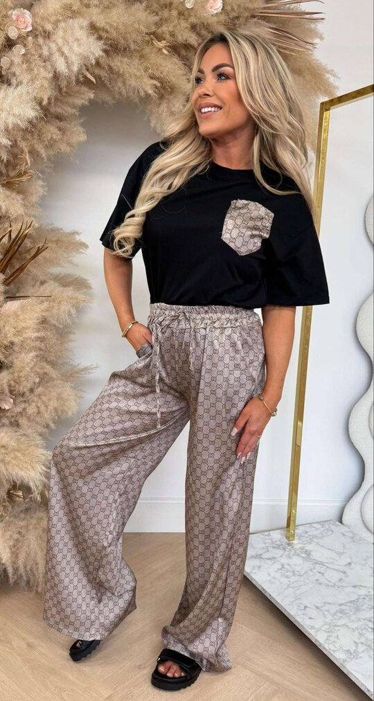 INSPIRED SET T-SHIRT + PANTS BLACK