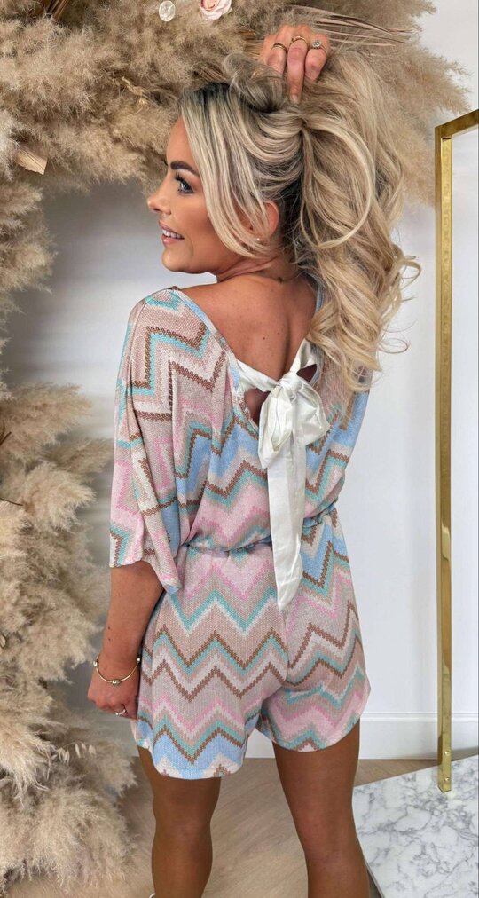 STRIK ZIGZAG SHINE SET BEIGE